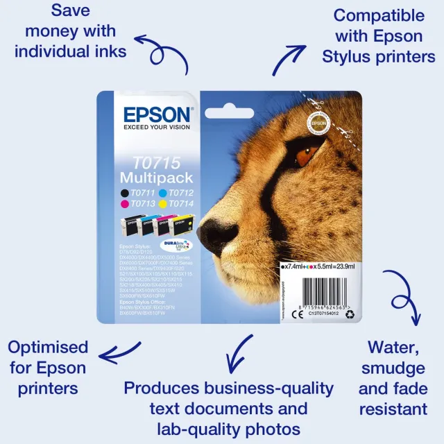 Epson T0711 - Inktcartrdige / Zwart