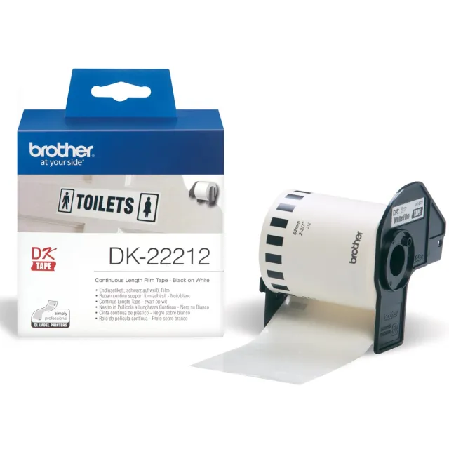Brother Etiket brother dk-22212 doorlopend 62mm 1 rol 15m wit