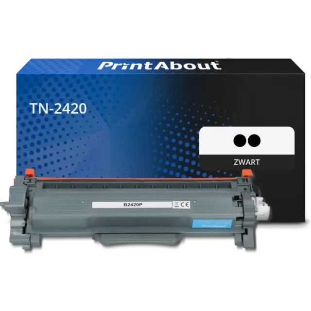 PrintAbout huismerk Toner TN-2420 Zwart Multipack Hoge capaciteit geschikt voor Brother