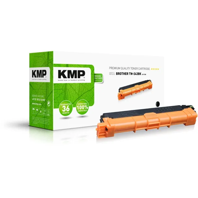 KMP Toner vervangt Brother TN243BK Compatibel Zwart 1000 bladzijden B-T109 1268,0000 Kleurloos