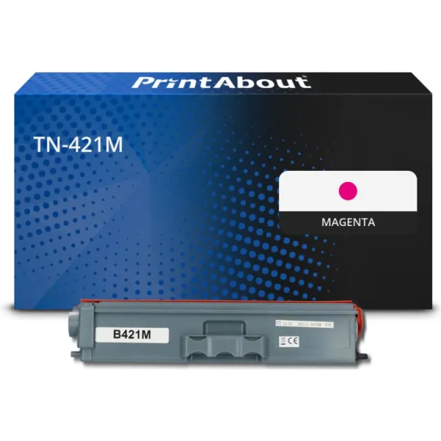 PrintAbout huismerk Toner TN-421M Magenta Geschikt voor Brother