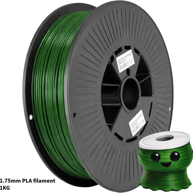 3Dvoordeel.nl Groen PLA+ 3D Printer Filament 1.75 mm - Hoge Kwaliteit en Duurzaam - Compatibel met Creality, Bambu Lab, Esun en Andere 3D Printers - Perfect voor 3D Printen van Prototypes, Modellen en Accessoires - voor Professioneel en Thuisgebruik PLA Groen