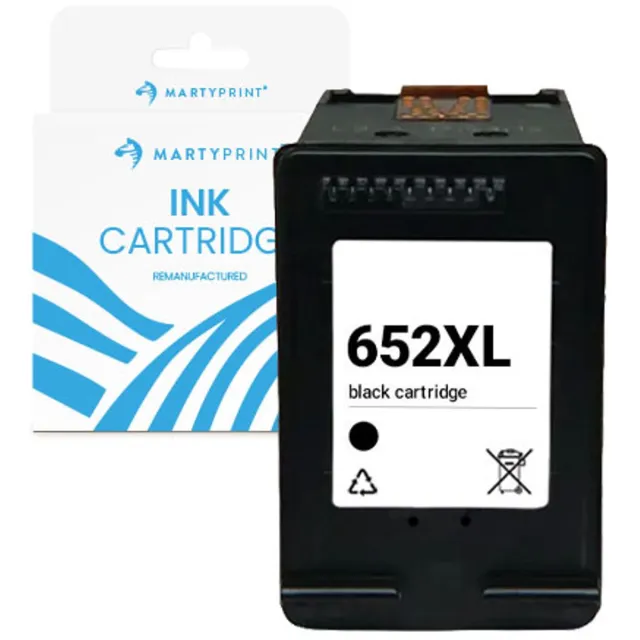 MartyPrint geschikt voor HP 652XL (F6V25AE) inktcartridge zwart