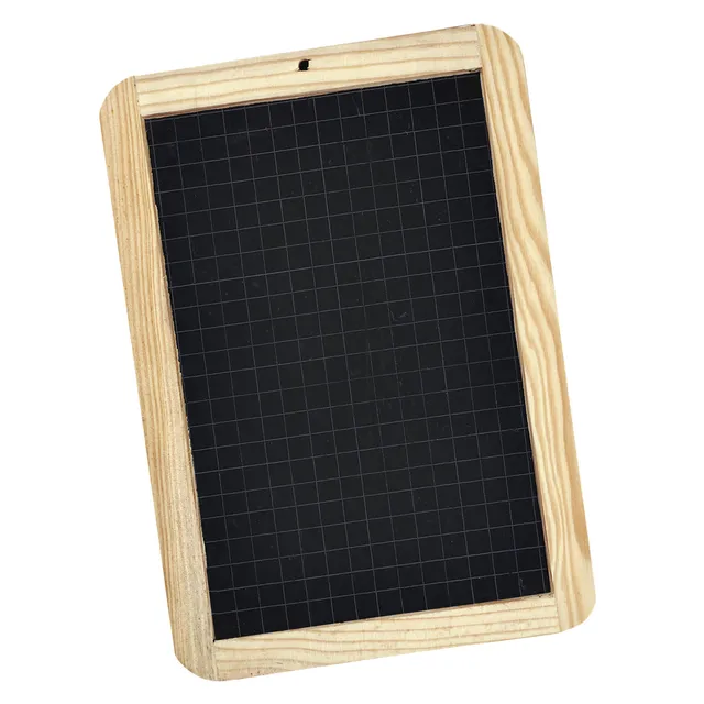 Giotto Krijtbord Giotto houten frame 180x260mm geruit zwart