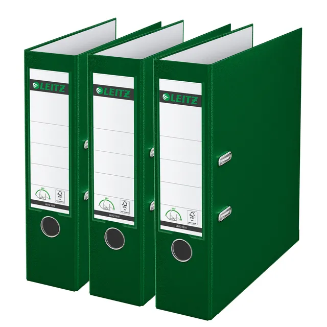 Leitz Ordner Leitz 180° 1010 A4 80 mm 3 stuks groen