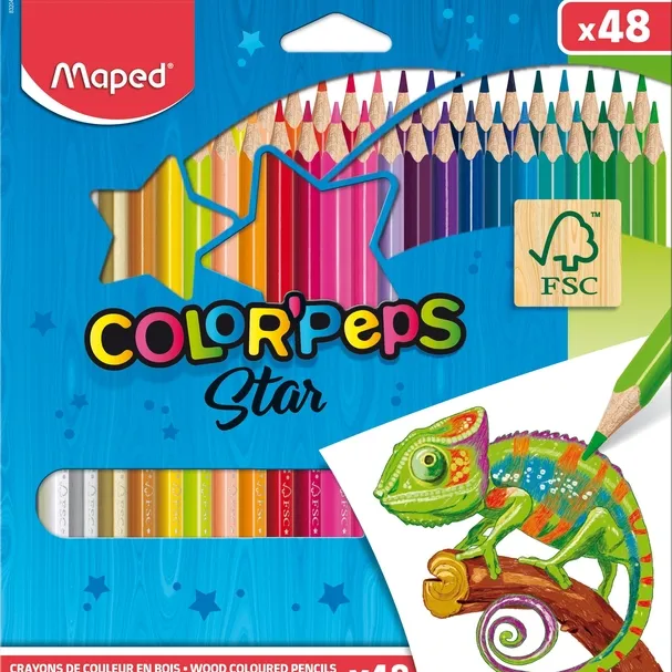 Maped Kleurpotlood Maped Color'Peps Star set à 48 kleuren