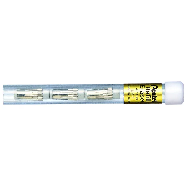 Pentel Reservegum Pentel Z2-1 voor vulpotlood koker à 4 stuks