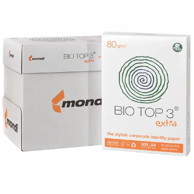 Biotop Kopieerpapier BioTop 3 A4 80gr naturel 500 vel