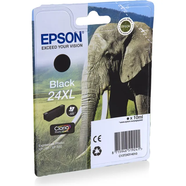 Epson 24XL (T2431) - Inktcartridge / Zwart / Hoge Capaciteit