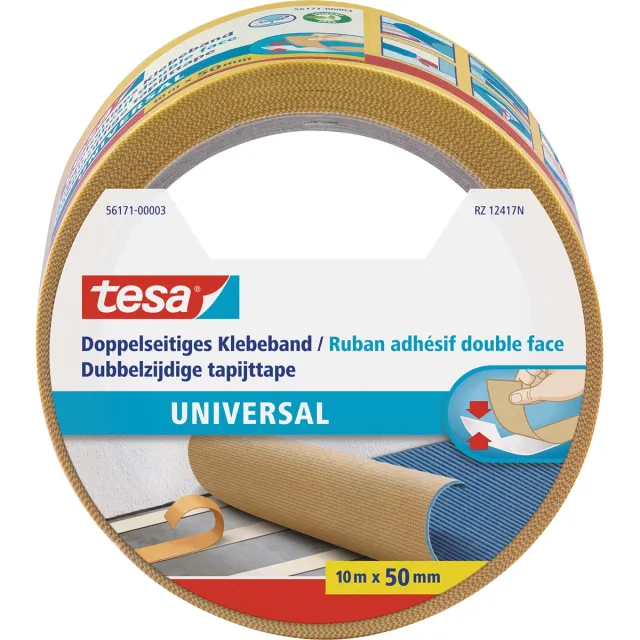Tesa dubbelzijdige tapijttape ft 50 mm x 10 m