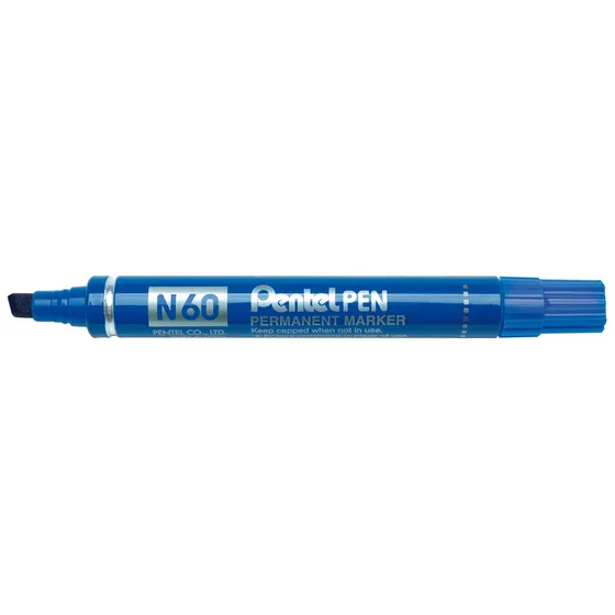 Pentel Viltstift Pentel N60 schuin 1.2-6mm blauw