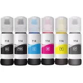 Epson Huismerk Epson 114 EcoTank Inkt Multipack (2 x zwart + 4 kleuren)