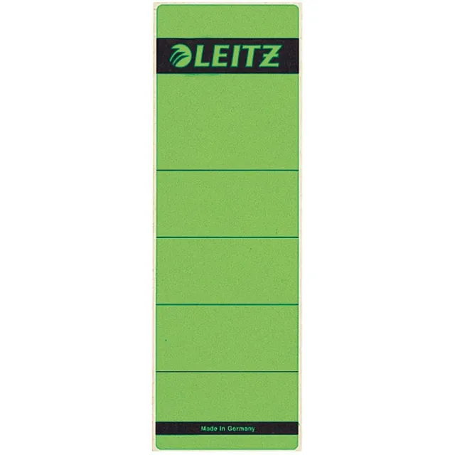 Leitz rugetiketten, zelfklevend, ft 6,1 x 19,1 cm, pak van 10 stuks, groen