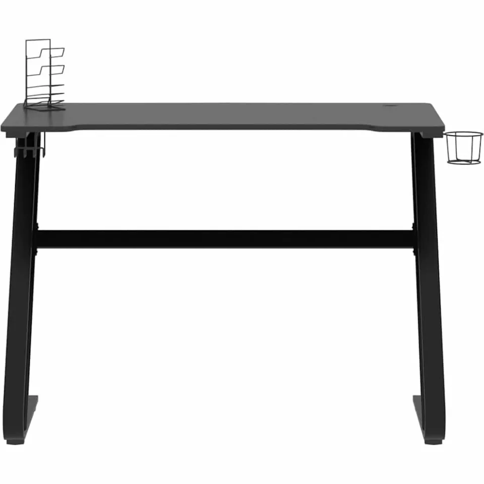 vidaXL Gamingbureau met ZZ-vormige poten 110x60x75 cm zwart, foto 4