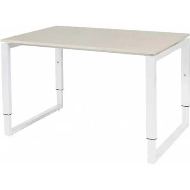 Schaffenburg Verstelbaar Bureau - Plus 120x80 robson - wit frame Wit (RAL9010)/Robson Eiken