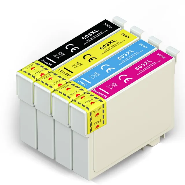 Boxstuff inkt geschikt voor Epson 603XL - Multipack 4 Inktpatronen geschikt voor Epson Expression Home XP-2105 XP-3100 XP-3105 XP-4100 XP-4105 Workforce WF-2830DWF WF-2835DWF Zwart