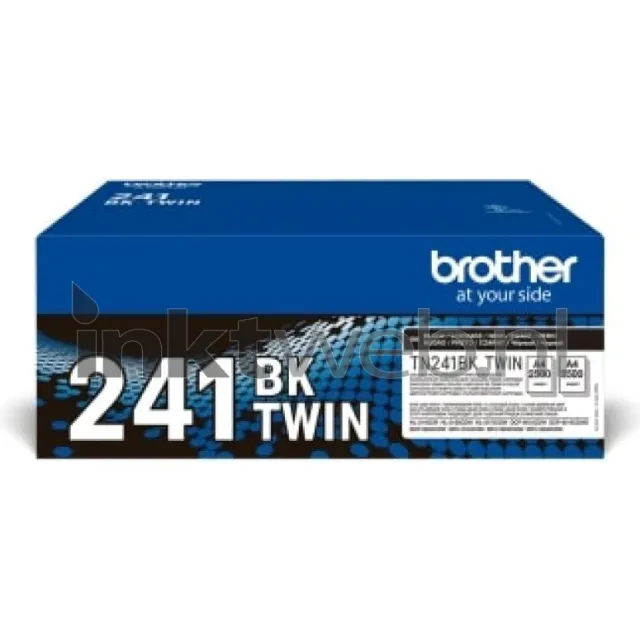 Brother TN-241 Twinpack zwart (Origineel) Zwart, Zwart
