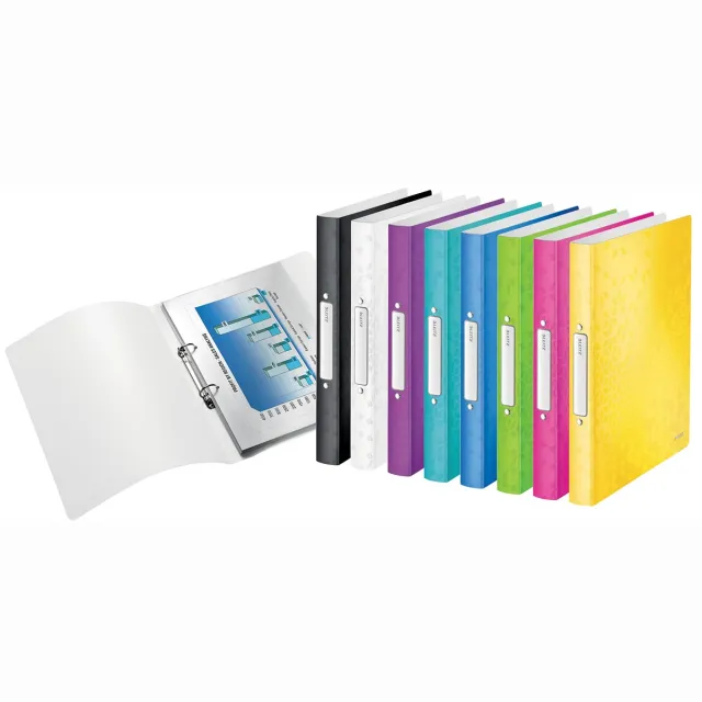 Leitz WOW ringmap, uit PP, ft A4, geassorteerde kleuren blauw