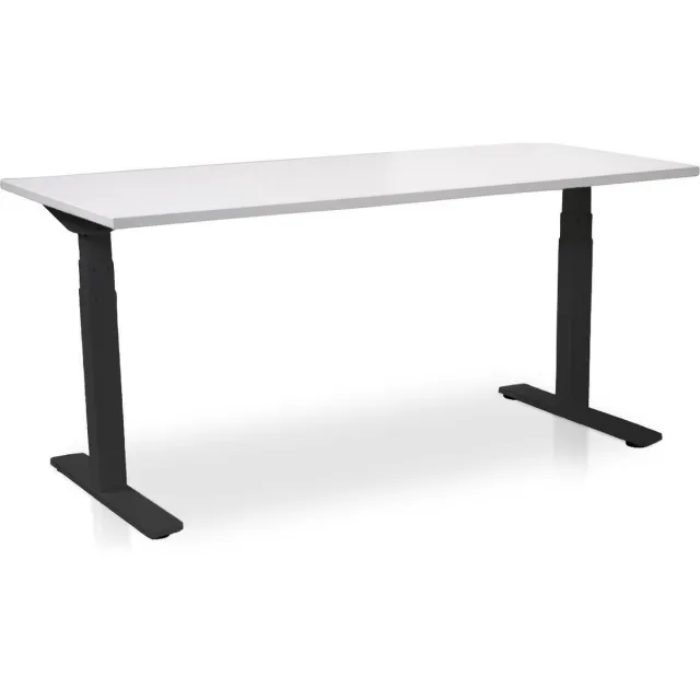 Multi Ratio Zit-sta bureau elektrisch verstelbaar - MRC PRO NEN-EN 527 | 140 x 80 cm | frame zwart - blad wit | memory functie met USB | 150kg draagvermogen Zwart frame
