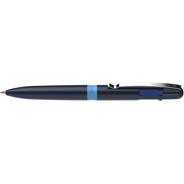 Schneider 4-kleurenbalpen Take 4, medium, donkerblauw/lichtblauw
