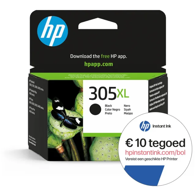 HP 305XL - Inktcartridge - Origineel - Zwart + Instant Ink tegoed