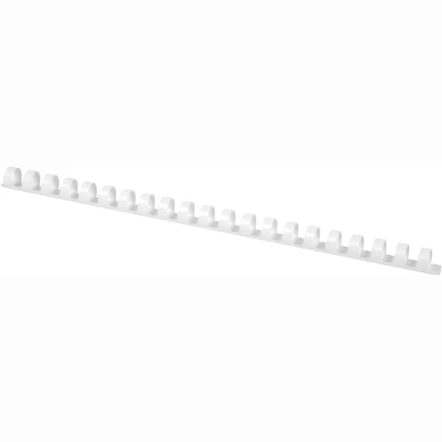 Q-CONNECT bindrug 14mm 21 rings 100 stuks wit