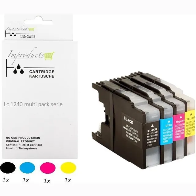 Improducts Inkt cartridges - Alternatief Brother LC-1220 LC-1240 / LC1220 LC1240 set Multi