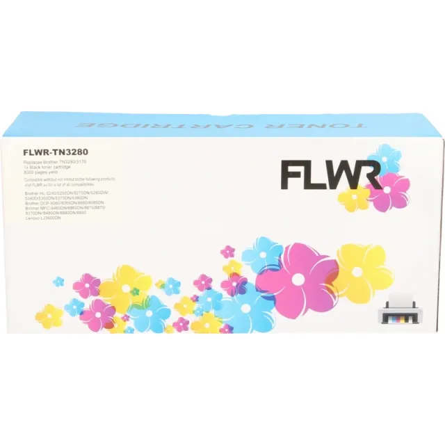 FLWR Brother TN-3280 zwart (Huismerk (compatible))
