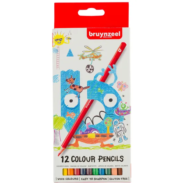 Bruynzeel Kleurpotloden Bruynzeel Kids assorti 12 stuks