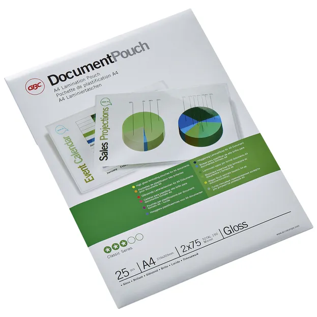 GBC Lamineerhoes GBC A4 2x75micron 25 stuks