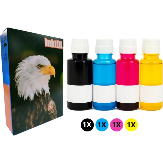 InktDL Huismerk Inkt geschikt voor HP 31/32 - 4 Flessen - Geschikt voor Smart Tank 455 - 455 - 655 - 5107 - 7305 - 7306 - 7605 Multipack