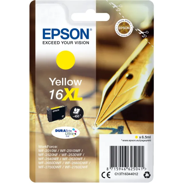 Epson 16XL inktcartridge zwart Geel