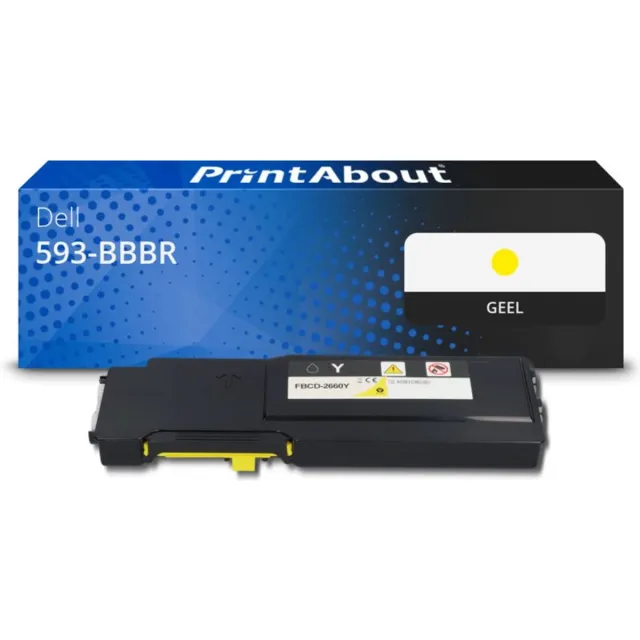 PrintAbout Dell YR3W3 (593-BBBR) toner geel Huismerk