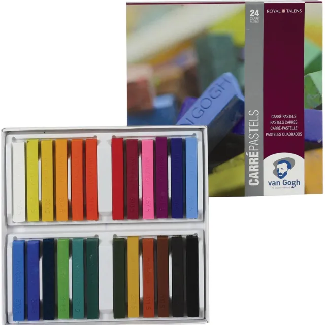 Van Gogh droge pastels, doos met 24 pastels