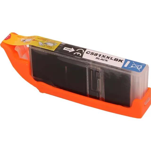 Colori huismerk inkt cartridge geschikt voor Canon 581XXL BK CLI-581 XXL zwart Pixma TR-7500 TR-7520 TR-7550 TR-8500 TR-8520 TR-8550 TS-705 TS-6100 TS-6150 TS-6200 TS-6220 TS-6240 TS-6300 TS-6351 TS9550 Zwart Dun