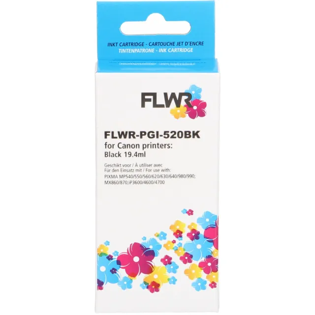 Canon FLWR - Cartridges / Canon PGI-520BK / zwart / Geschikt voor Canon