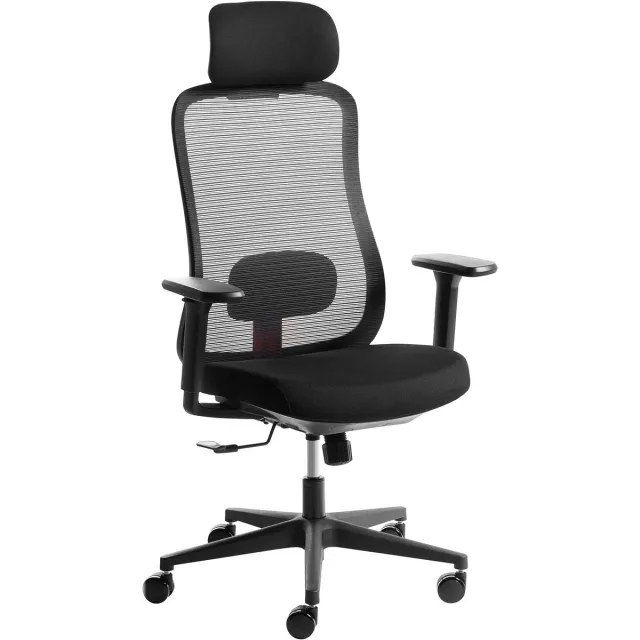 Beliani NEMOAR - Gamestoel - Zwart - Mesh