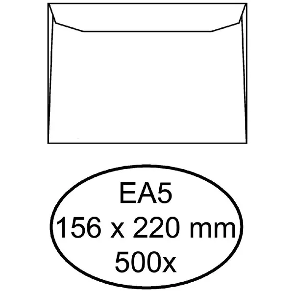 Quantore Envelop Quantore bank EA5 156x220mm wit 500 stuks
