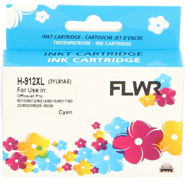 FLWR Inktcartridge / 912XL / cyaan - Geschikt voor HP