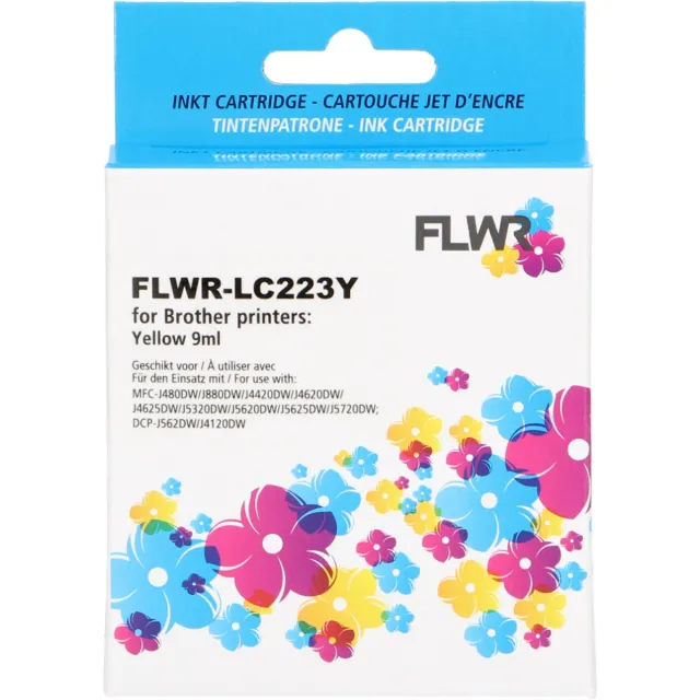 FLWR Cartridges / Brother LC-223Y / geel / Geschikt voor Brother
