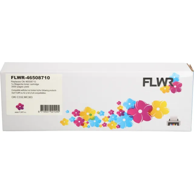 FLWR Toners / Oki C332 / MC363 / magenta / Geschikt voor Oki