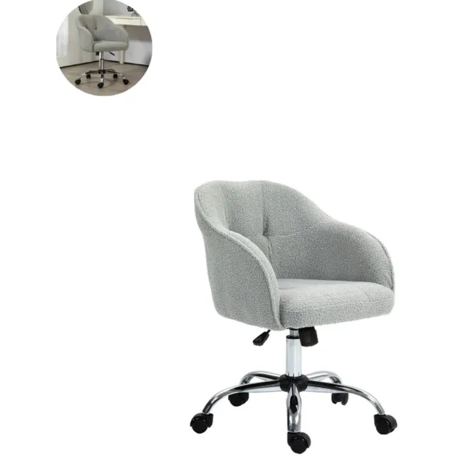 GranMaison Teddy stoel - Fauteuil - Relaxzetel - Relaxstoel - Relaxfauteuil - Stoel - Met armleuning - Voor één Persoon - Grijs