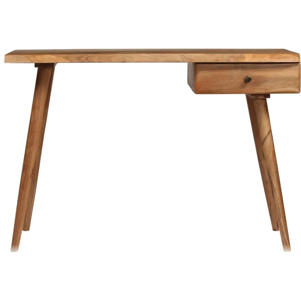 vidaXL Schrijftafel 110x50x76 cm massief acaciahout bruin, foto 2
