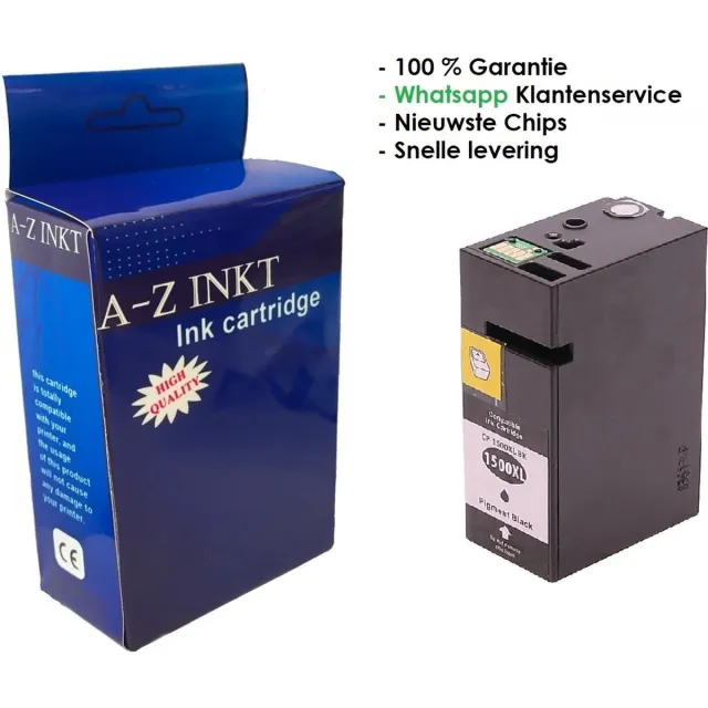 AtotZinkt Huismerk voor Canon PGI-1500XL - Inktcartridge / Zwart 35 ML! Hoge Capaciteit geschikt voor Canon Maxify MB2050 Canon Maxify MB2150 Canon Maxify MB2350 Canon Maxify MB2750 Canon Maxify MB2755 Black