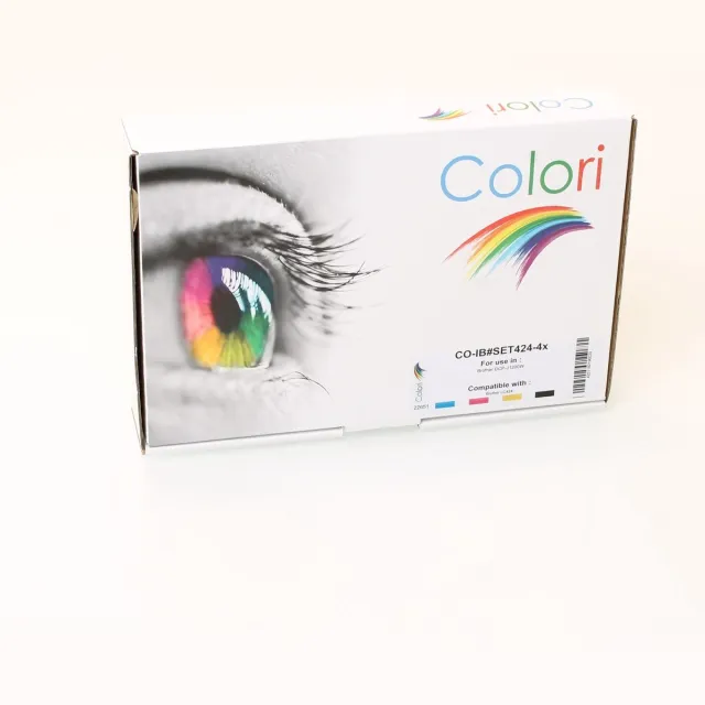 Colori huismerk set 4x inkt cartridge geschikt voor Brother LC424 DCP-J1200W Set 4 kleuren