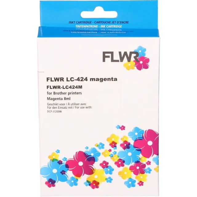 FLWR Cartridges / Brother LC-424 / magenta / Geschikt voor Brother