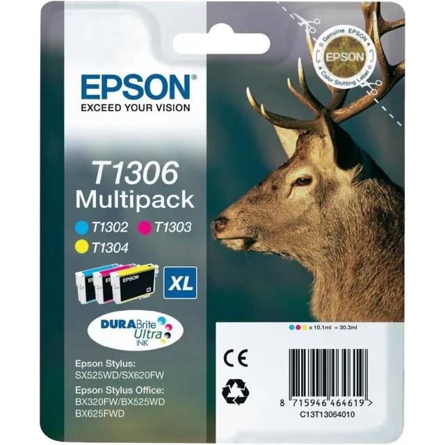 Epson C13T13064010 - T1306XL - Inktcartridge MultiPack Cyaan