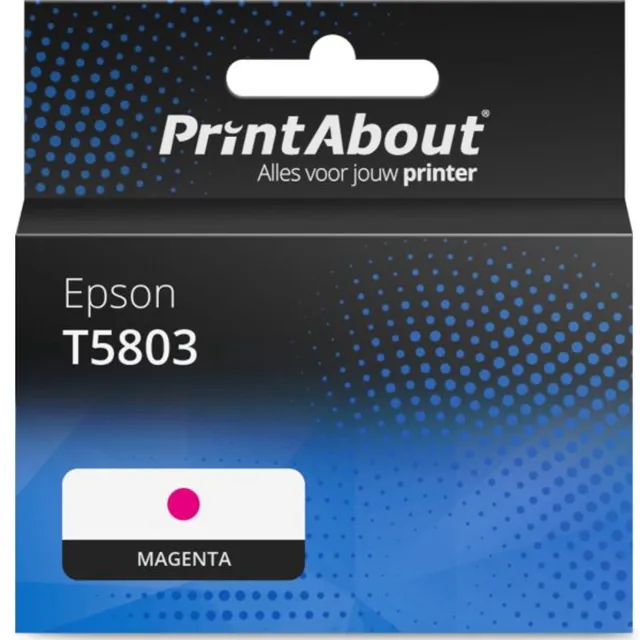 PrintAbout Huismerk Epson T5803 Inktcartridge Magenta