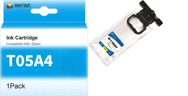 INKFIND T05A Geel Inktcartridge compatibel met Epson T05A (T05AY) Extra Hoge Capaciteit - 1-pack Geel*1 Geel x 1