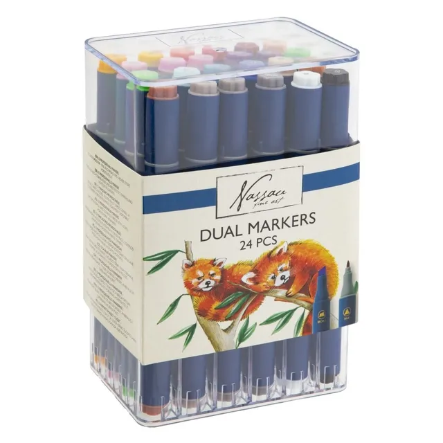 Art Sensations Alcoholmarkers Nassau Arts duopunt set à 24 kleuren